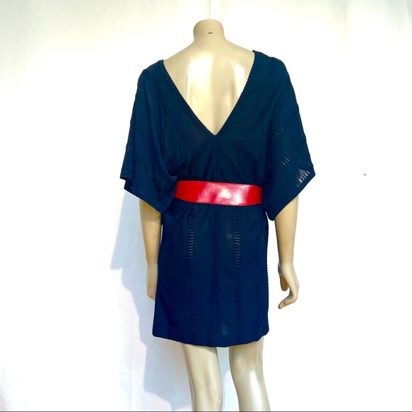 Vintage ROMAN KEFLAY Navy Blue Dress - Picture 10 of 12